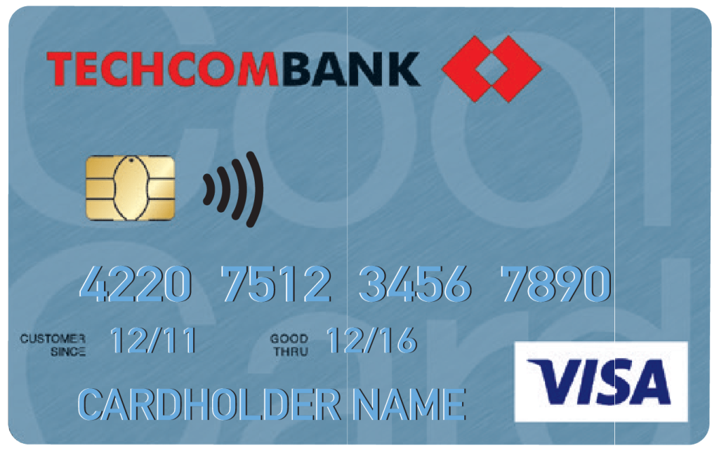 Hình ảnh thẻ VISA của 6 ngân hàng lớn tại Viêt Nam