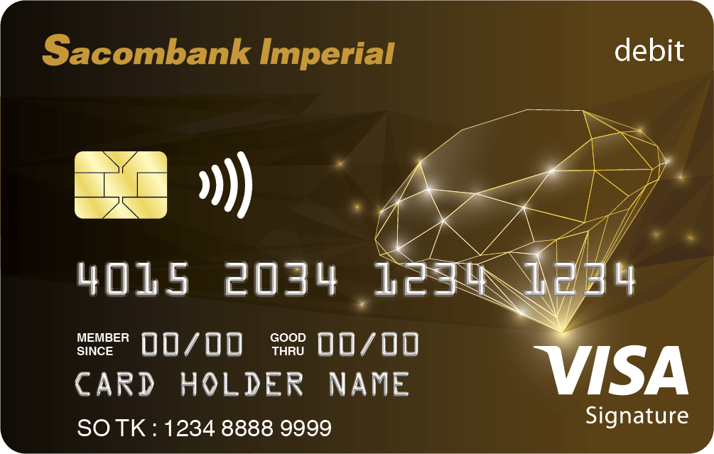 Hình ảnh thẻ VISA của 6 ngân hàng lớn tại Viêt Nam