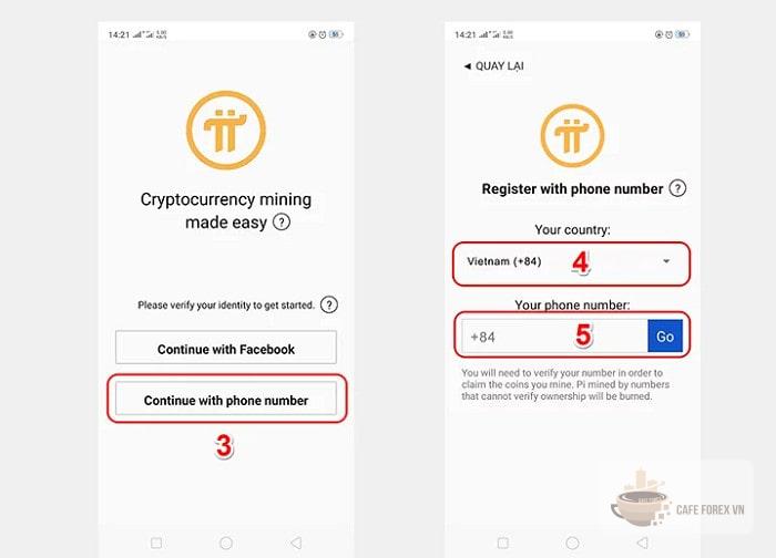 Người chơi cần phải tải app Pi Network về điện thoại và tạo một tài khoản