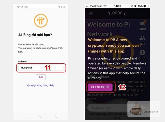 Tiến hành thiết lập tài khoản Pi Network