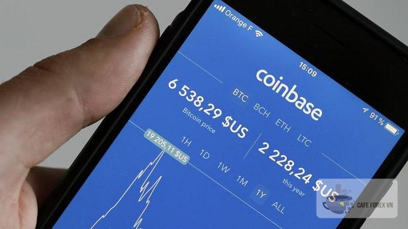 Mua bán USDC trên ứng dụng coinbase